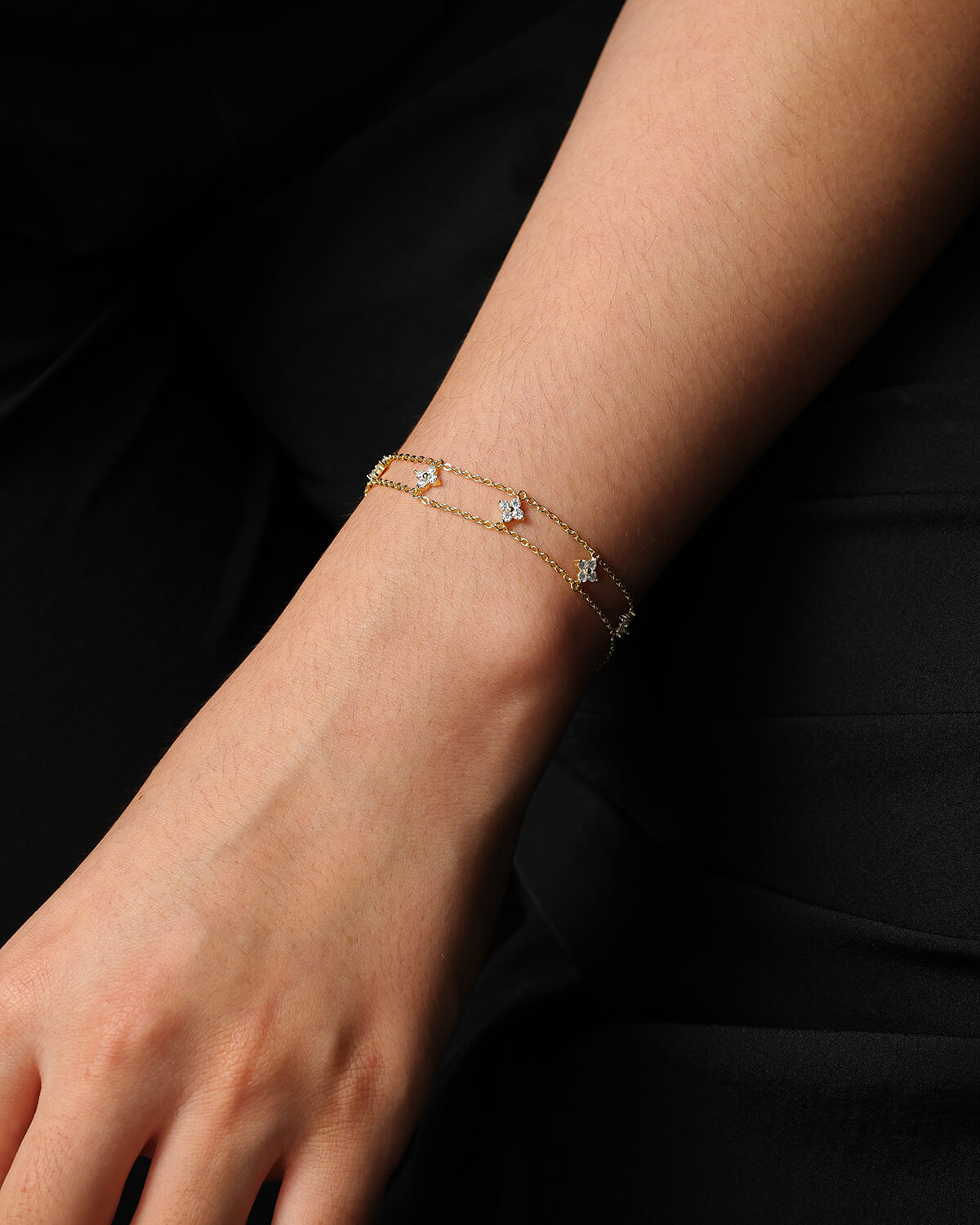 Celeste Diamond Bloom Bracelet
