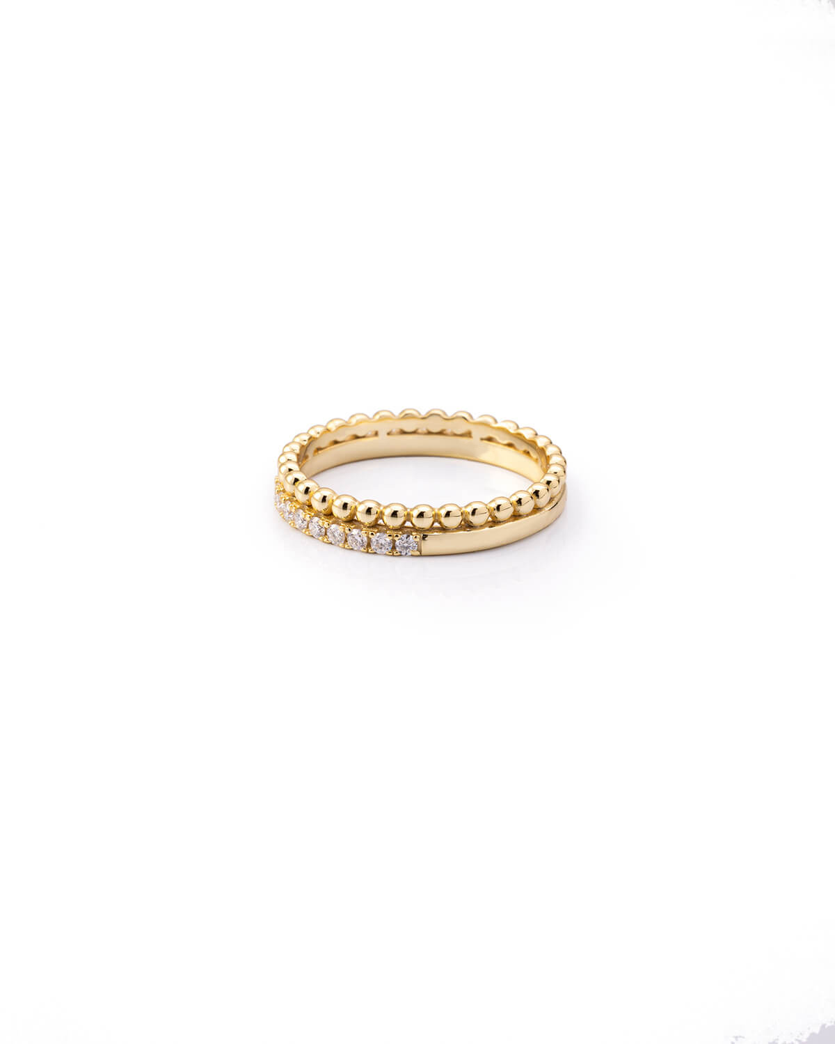 Sienna Beaded Lab Diamond Eternity Ring