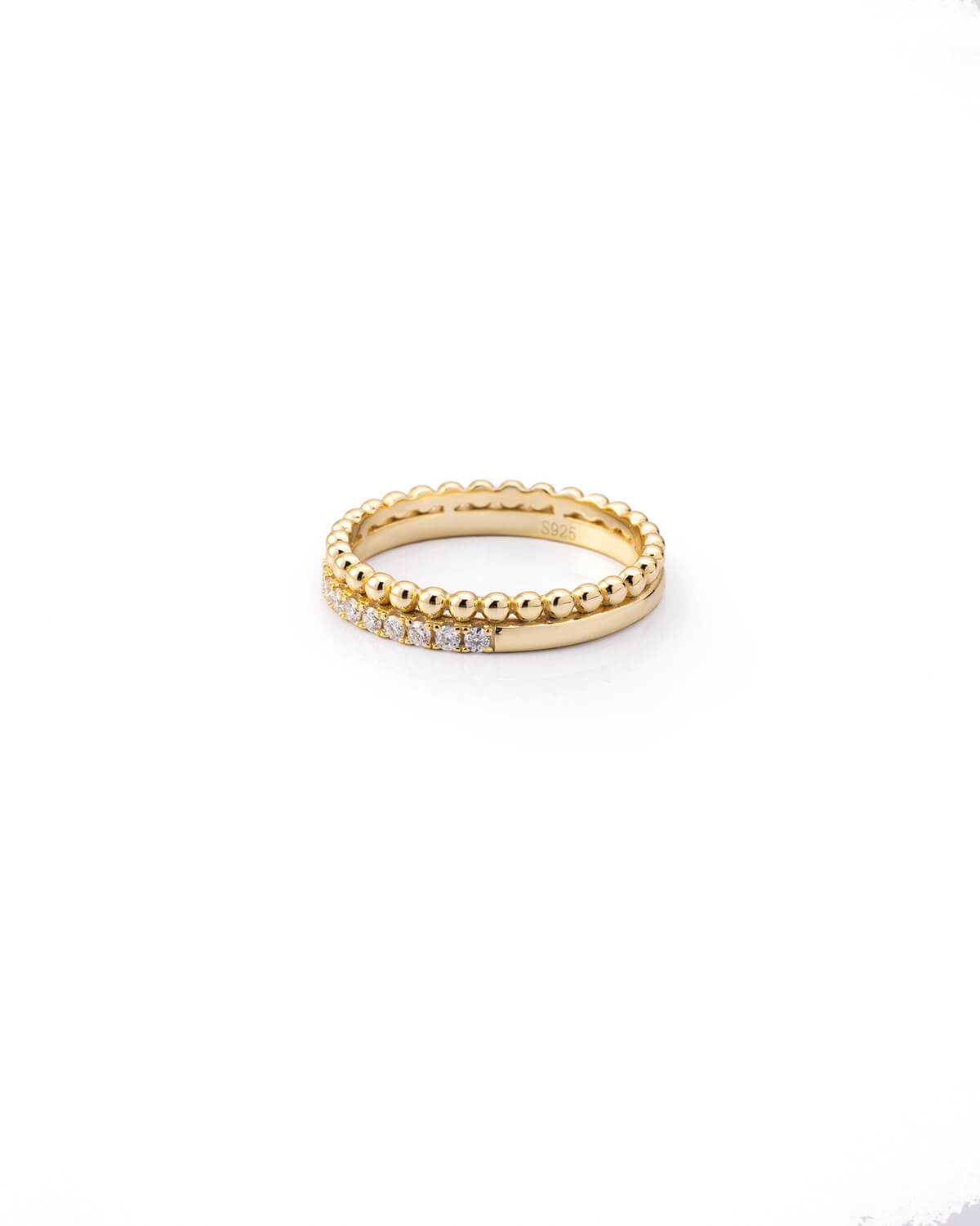 Sienna Beaded Diamond Eternity Ring