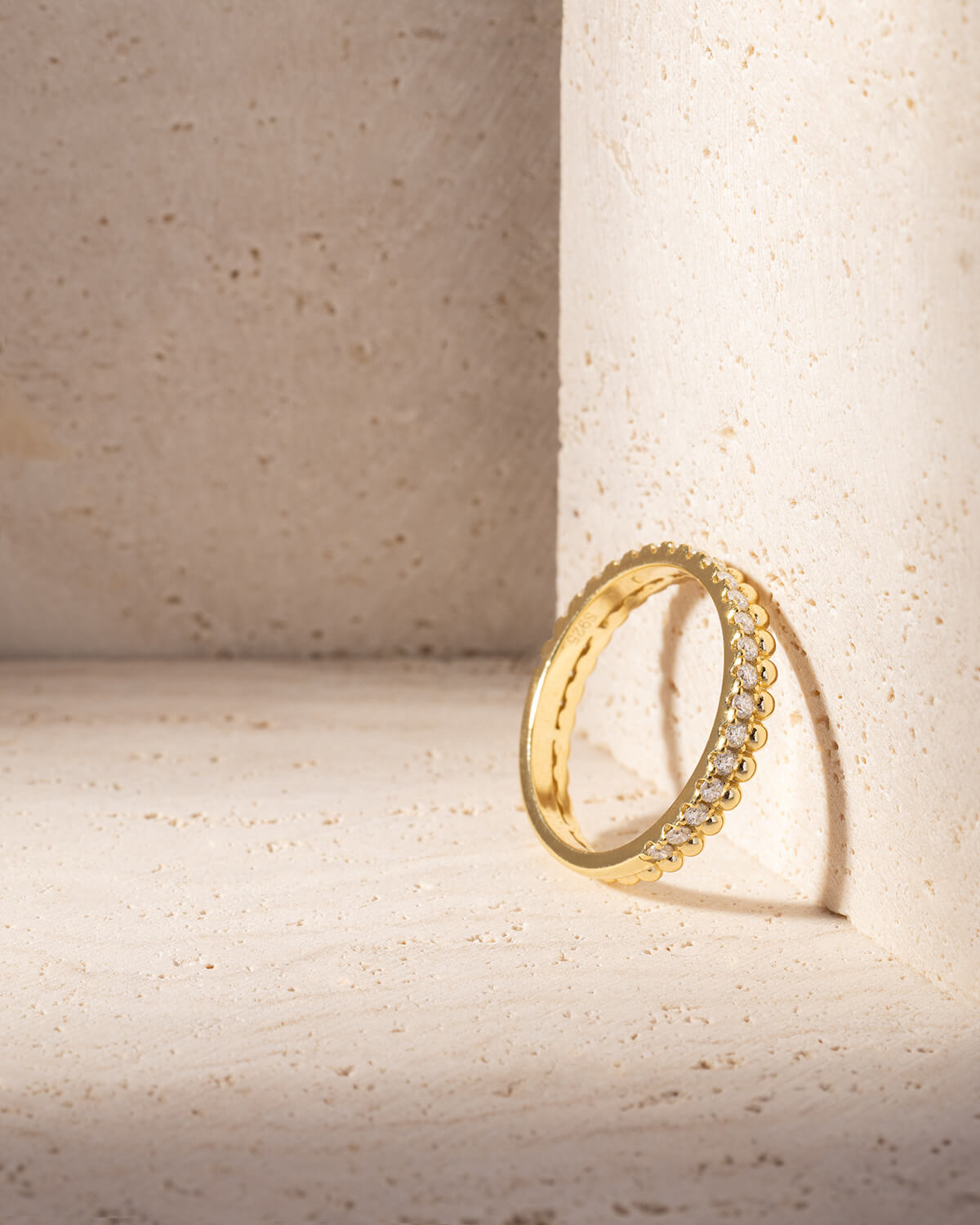 Sienna Beaded Diamond Eternity Ring