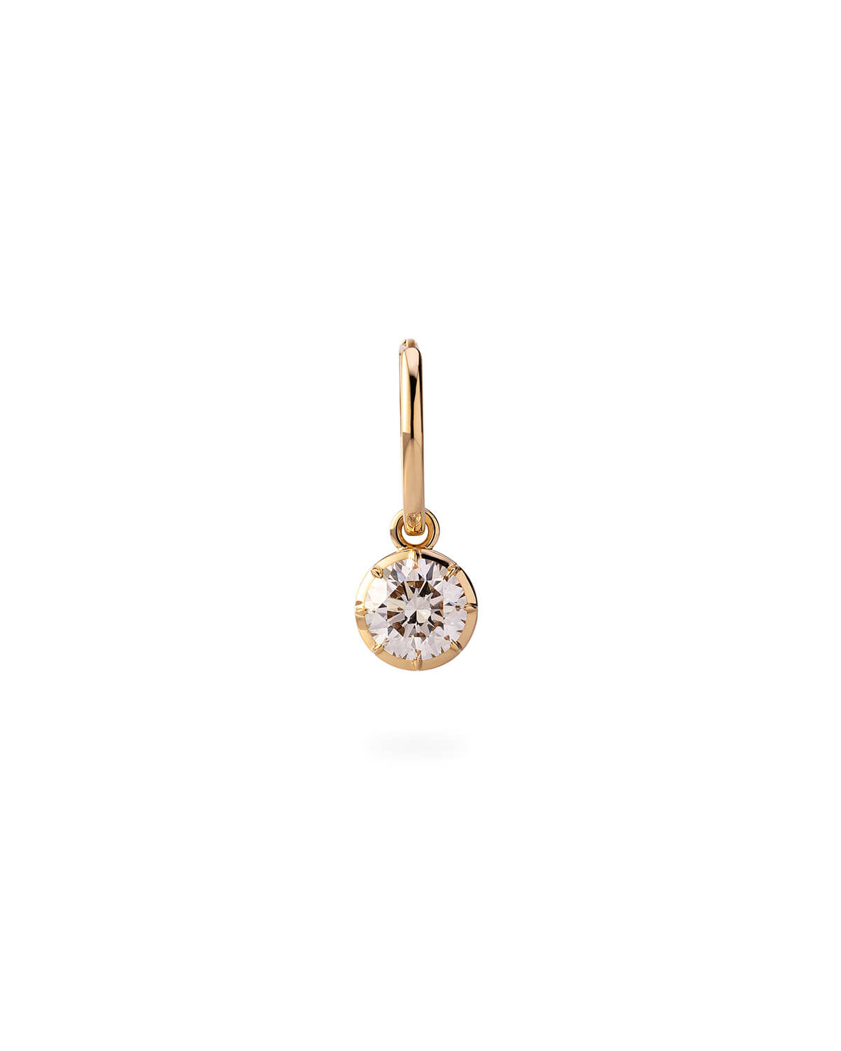 Ded Multi-Cut Diamond Hoop Earrings