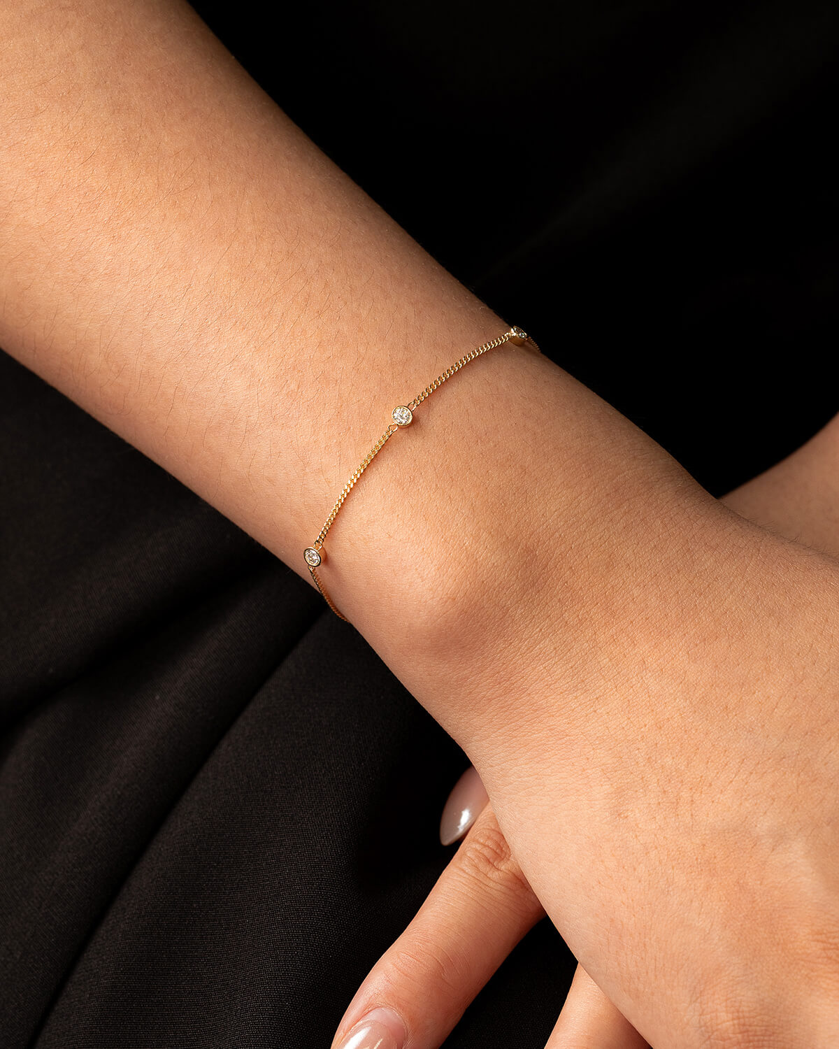 Lumi Bezel Diamond Bracelet
