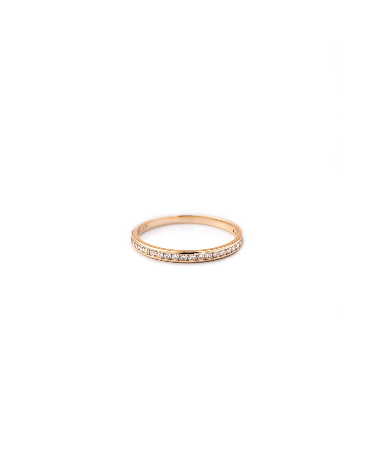 Elara Round Diamond Half Eternity Ring