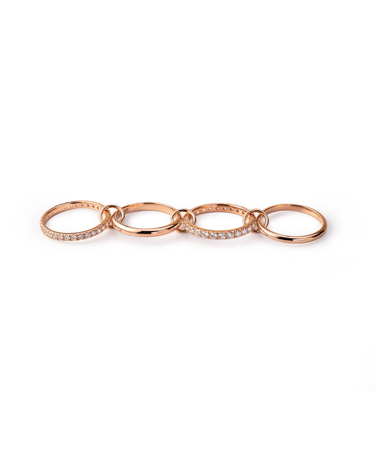 Serelle Linked Diamond Multi-Band Ring