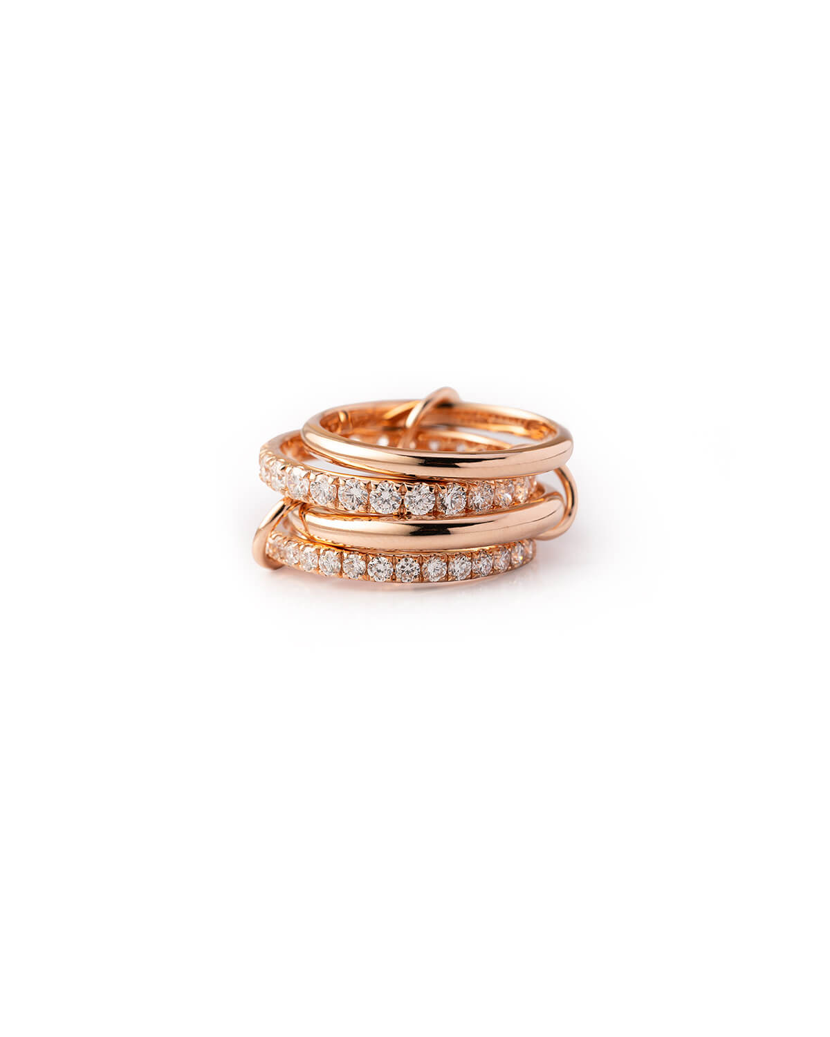 Serelle Linked Diamond Multi-Band Ring