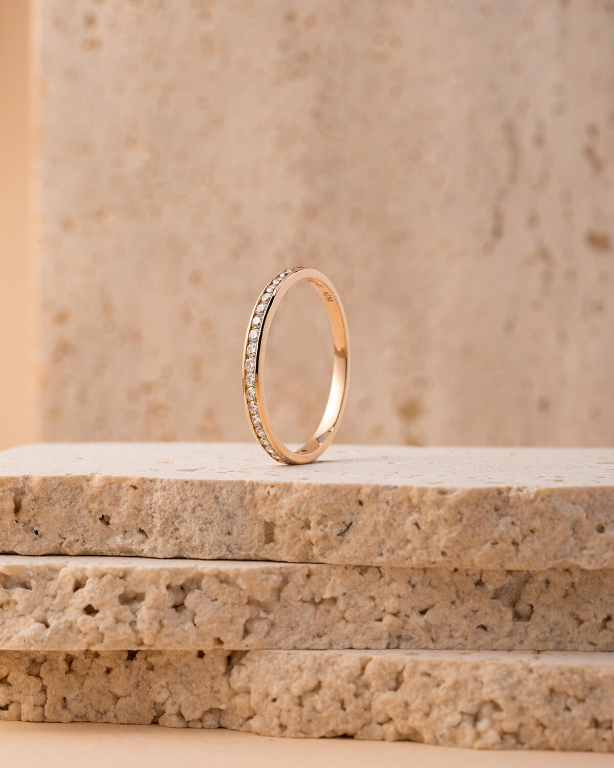 Elara Round Diamond Half Eternity Ring