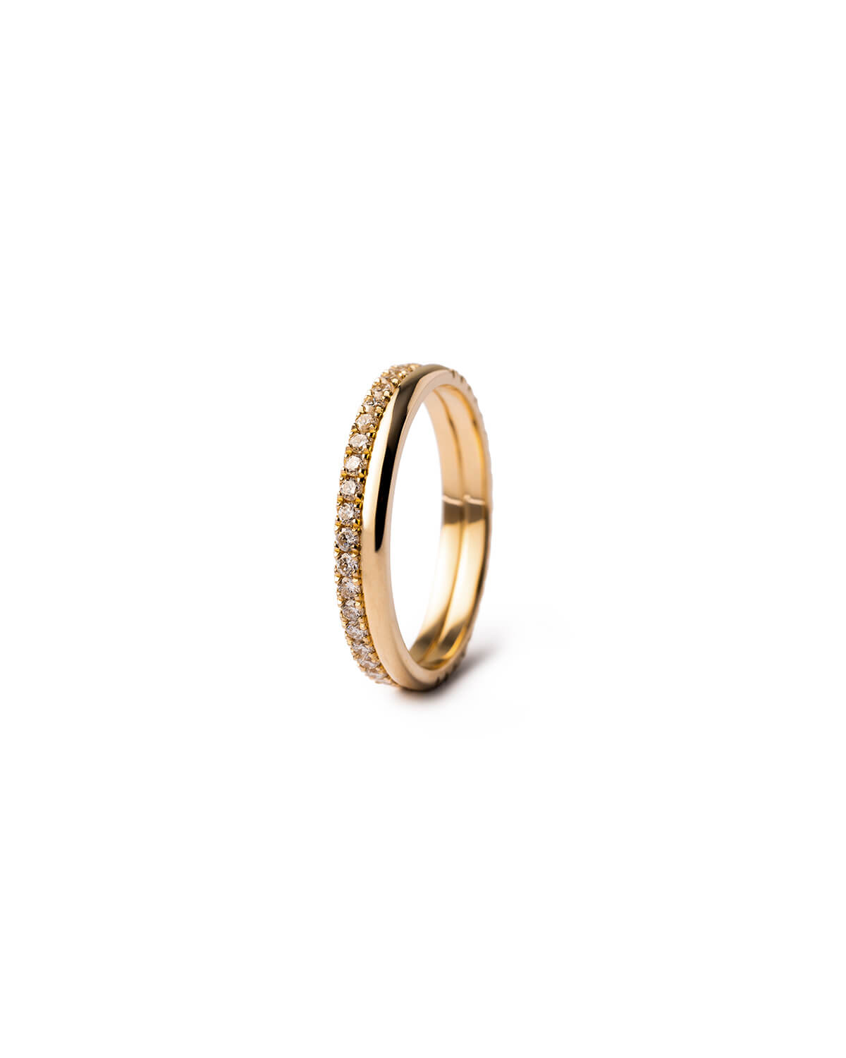Zarelle Offset Pavé Diamond Ring