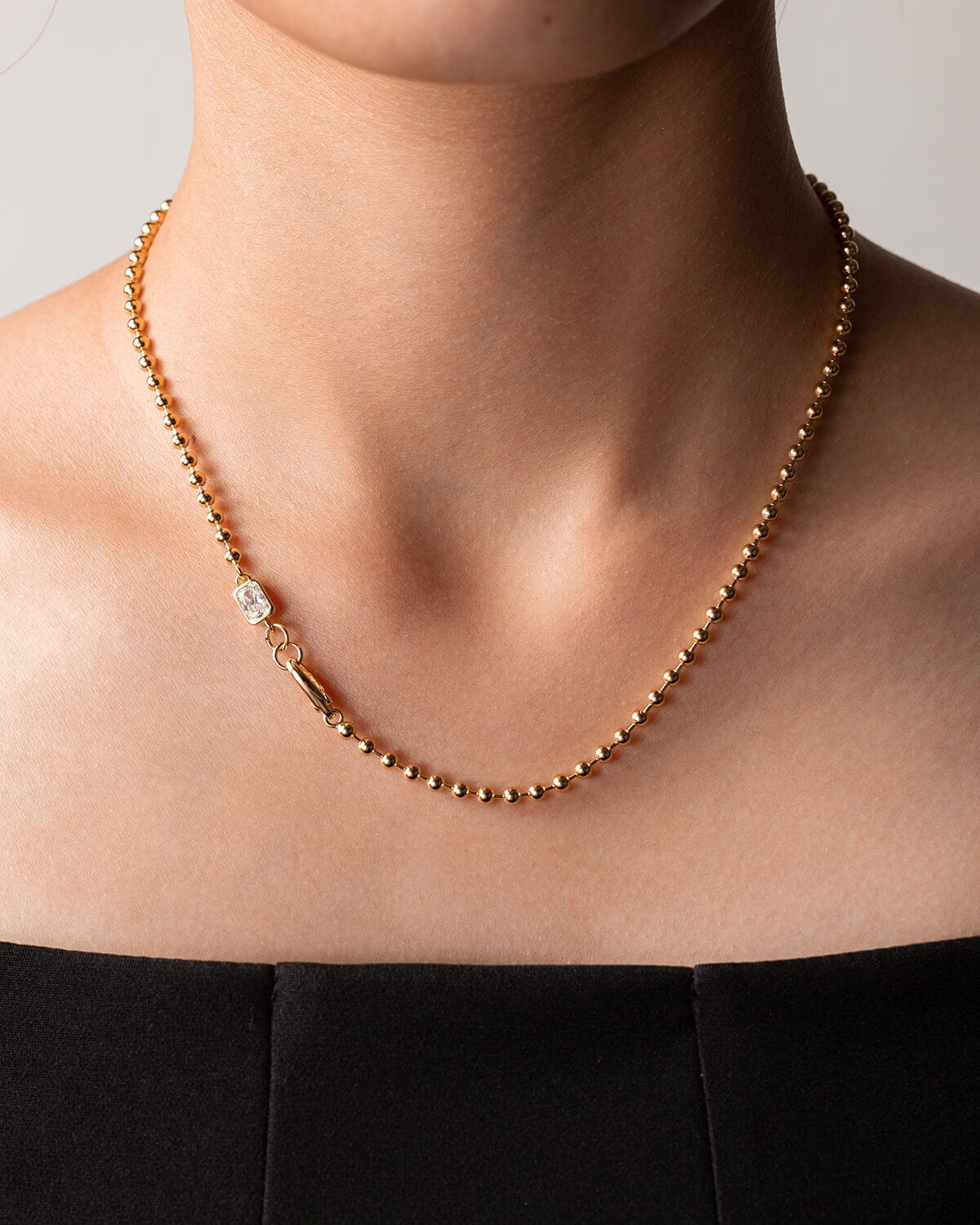 Lina Glow – Half Carat Beaded Necklace