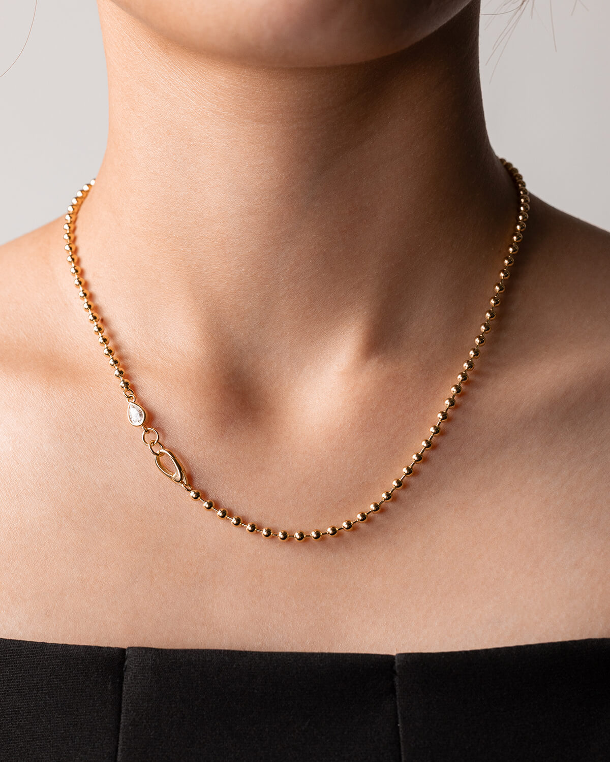 Lina Glow – Half Carat Beaded Necklace