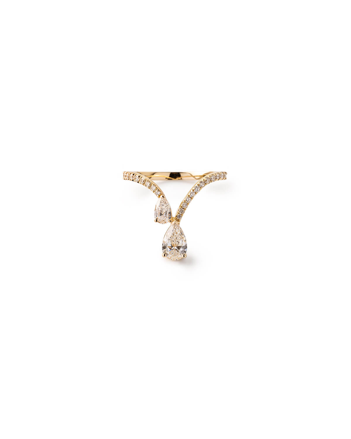 Aurevia Twin Pear Diamond Ring