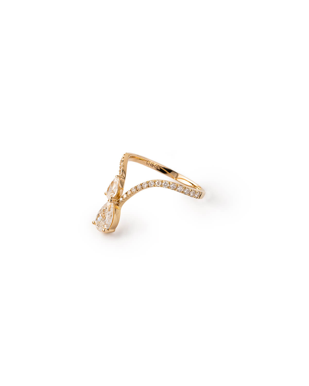 Aurevia Twin Pear Diamond Ring