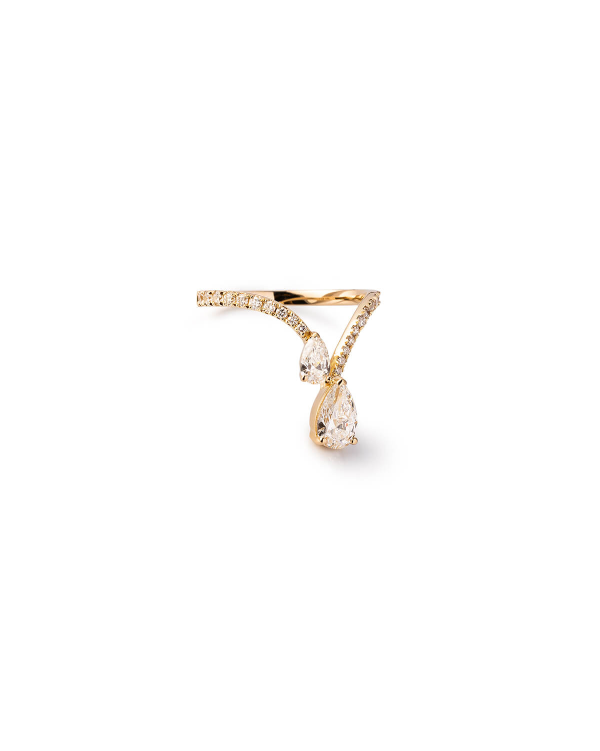 Aurevia Twin Pear Diamond Ring