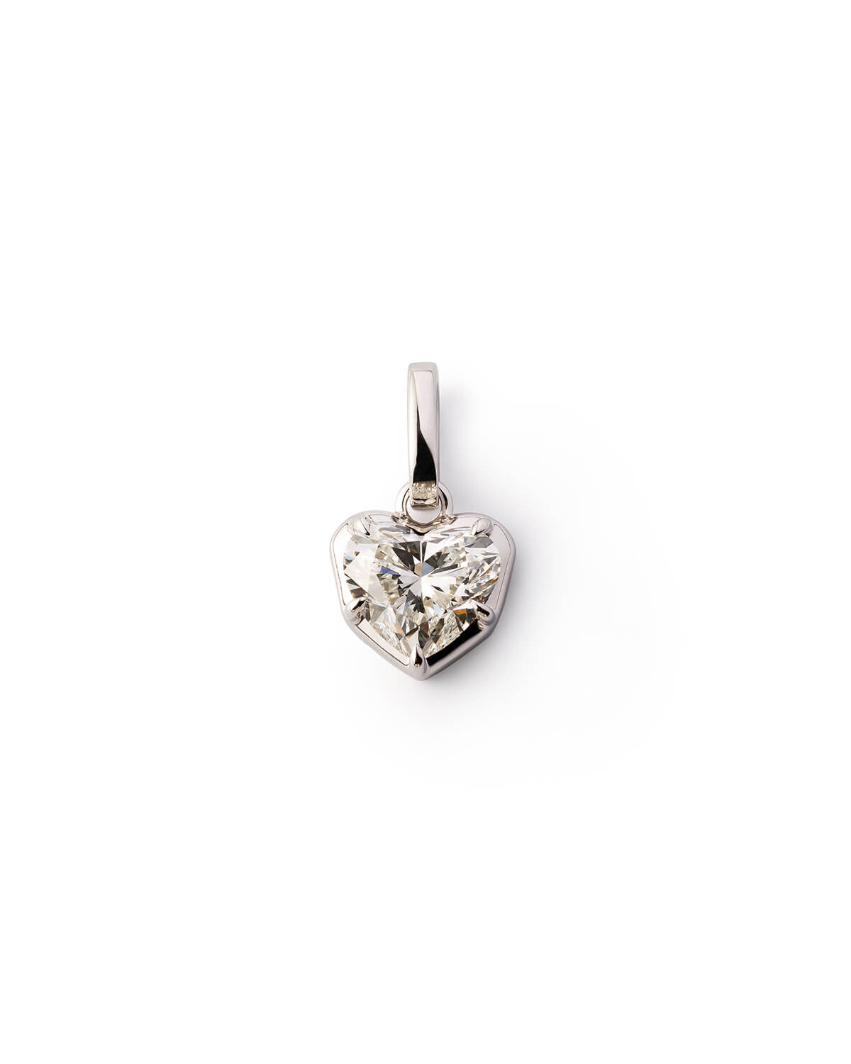 Evelune Heart Lab Diamond Pendant Necklace