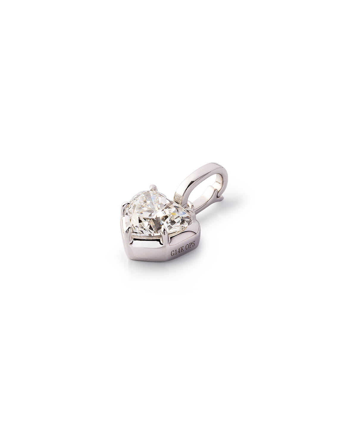 Evelune Heart Lab Diamond Pendant Necklace