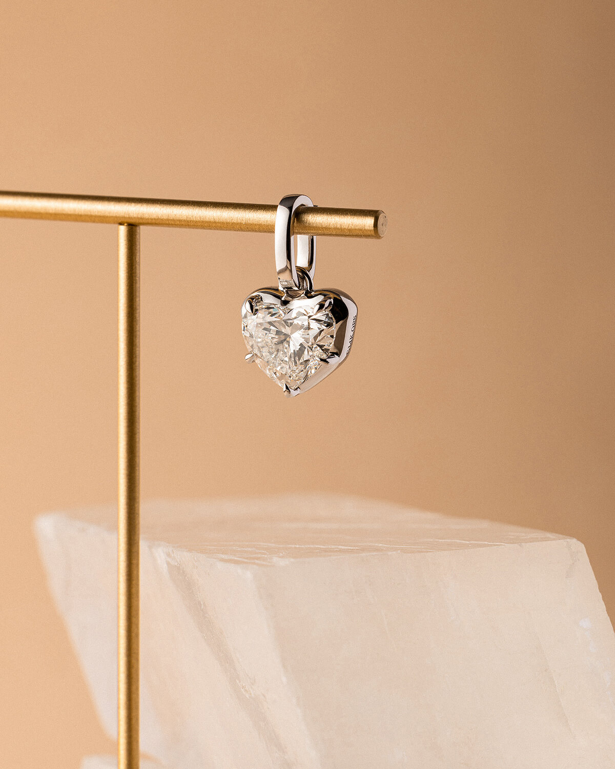 Evelune Heart Lab Diamond Pendant Necklace