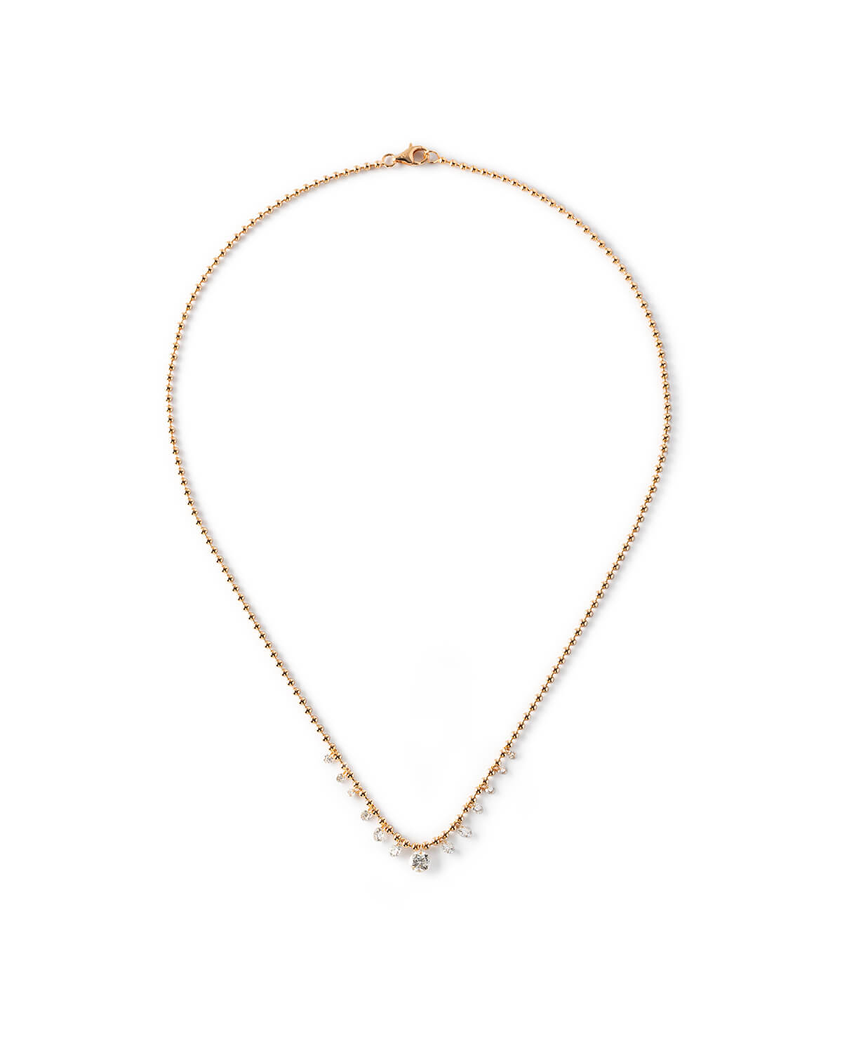 Elarisse Graduated Diamond Dangle Necklace