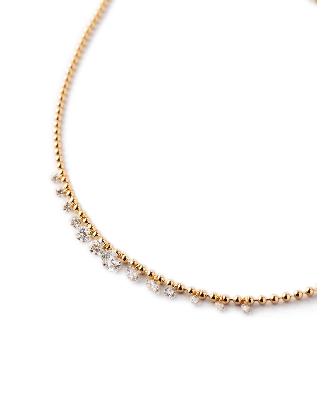 Elarisse Graduated Diamond Dangle Necklace