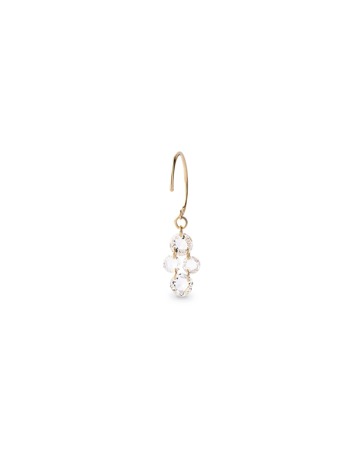 Velmira Cascade Round Diamond Earrings