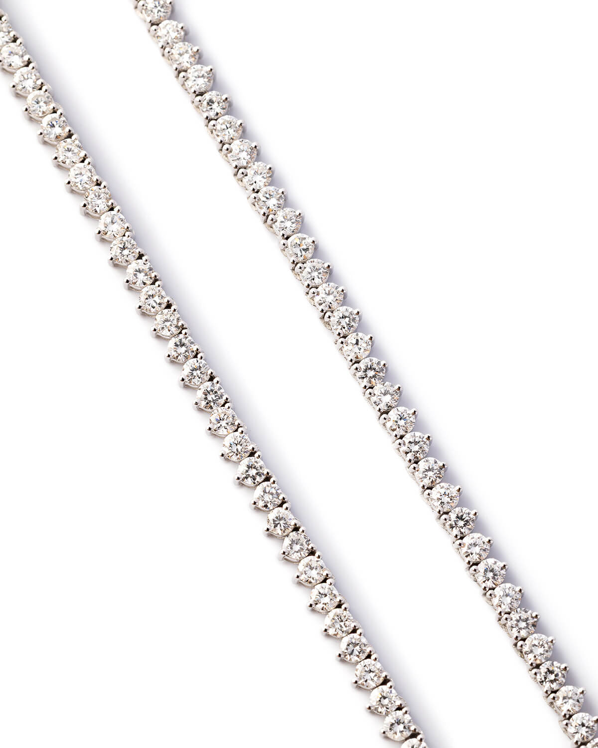 Aurevane Round Lab Diamond Tennis Necklace