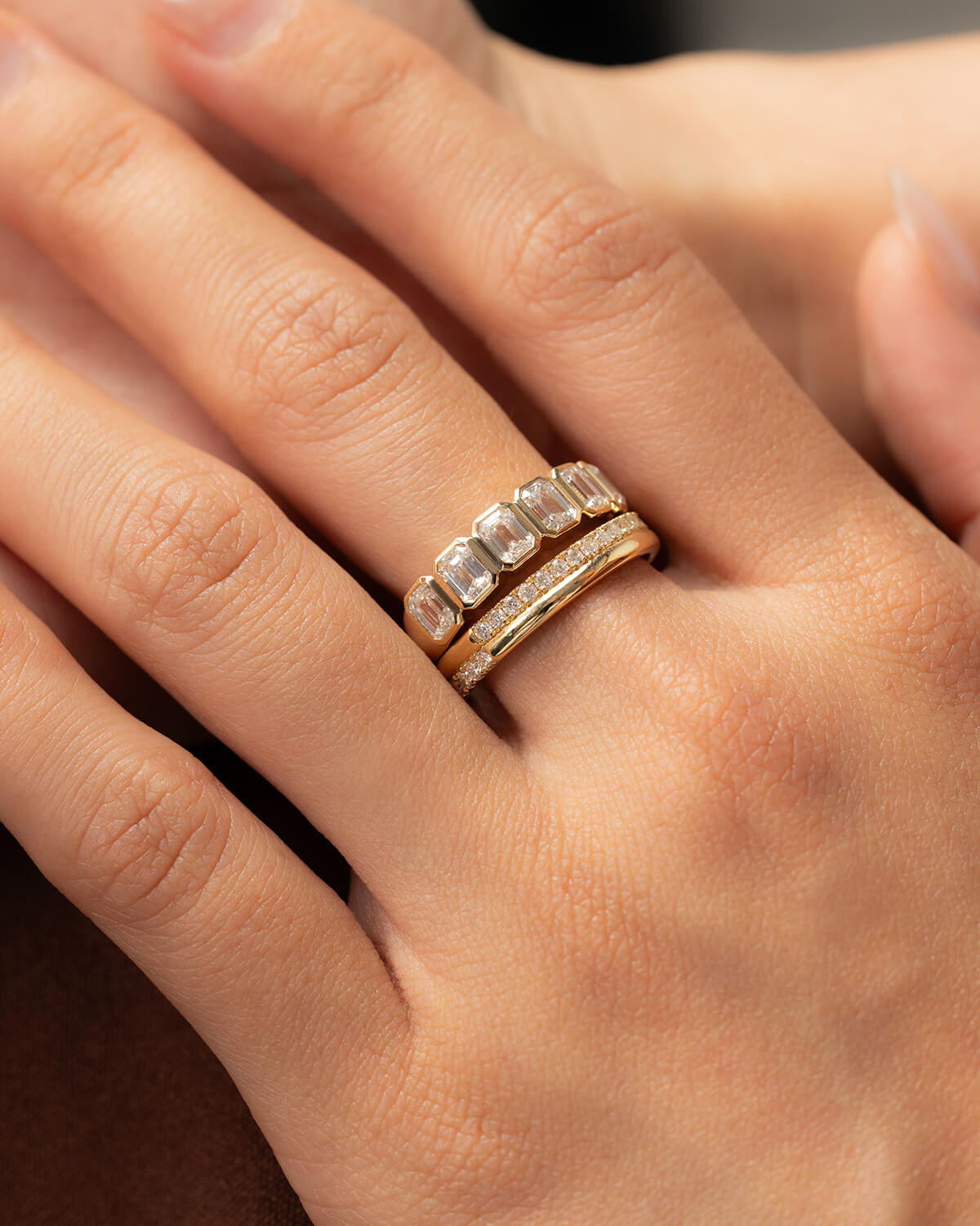 Elaris Emerald Diamond Band Ring
