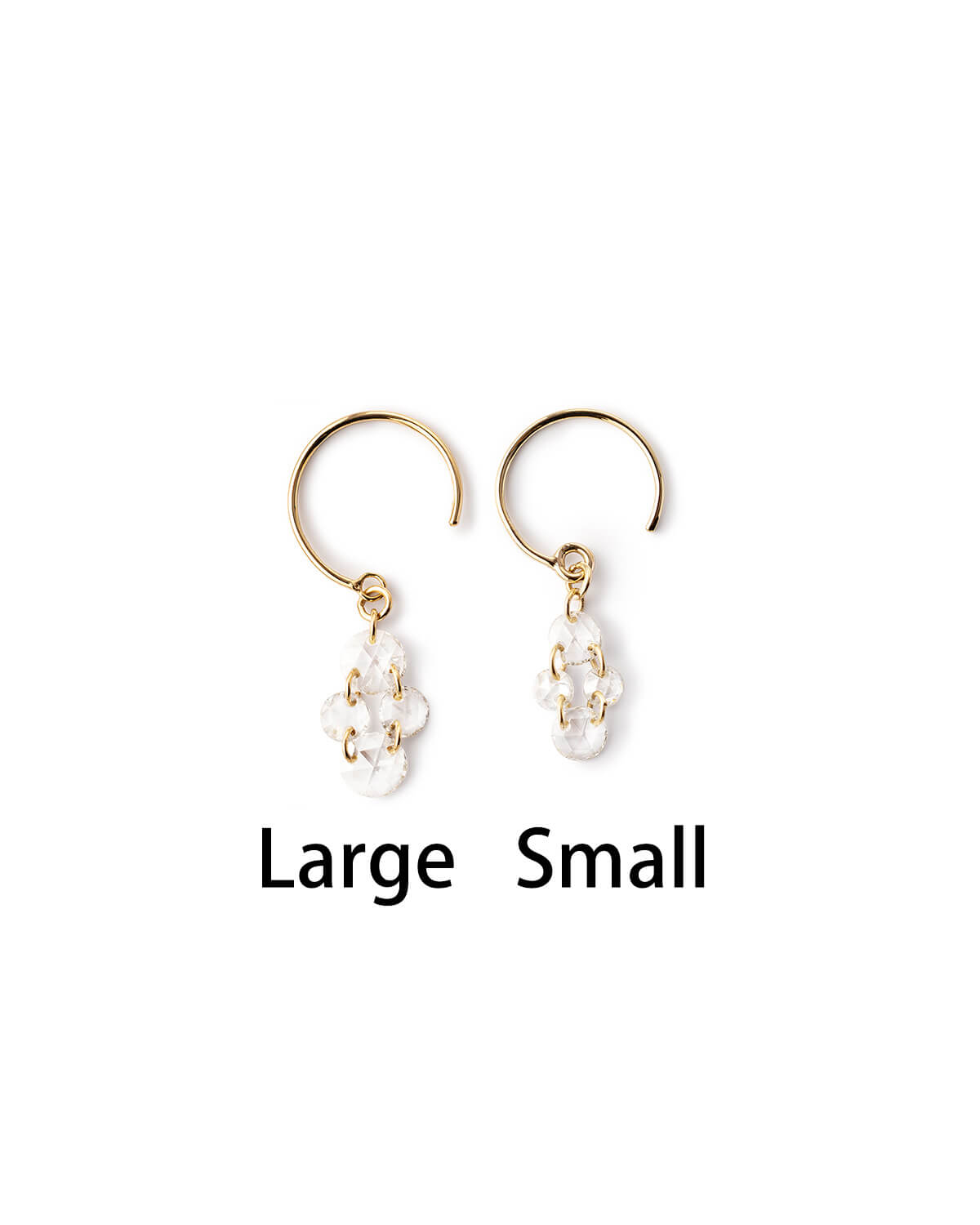 Velmira Cascade Round Diamond Earrings