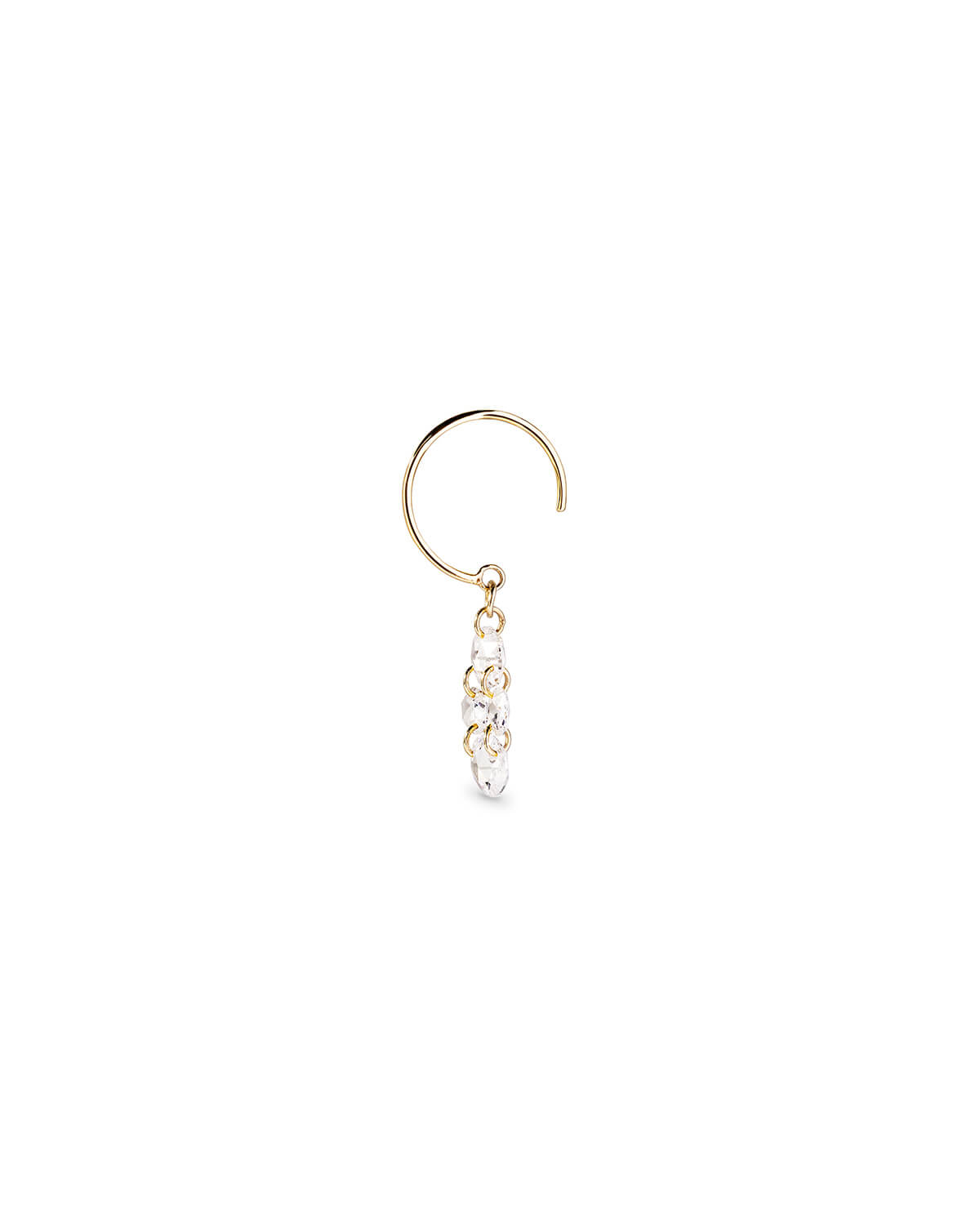 Velmira Cascade Round Diamond Earrings