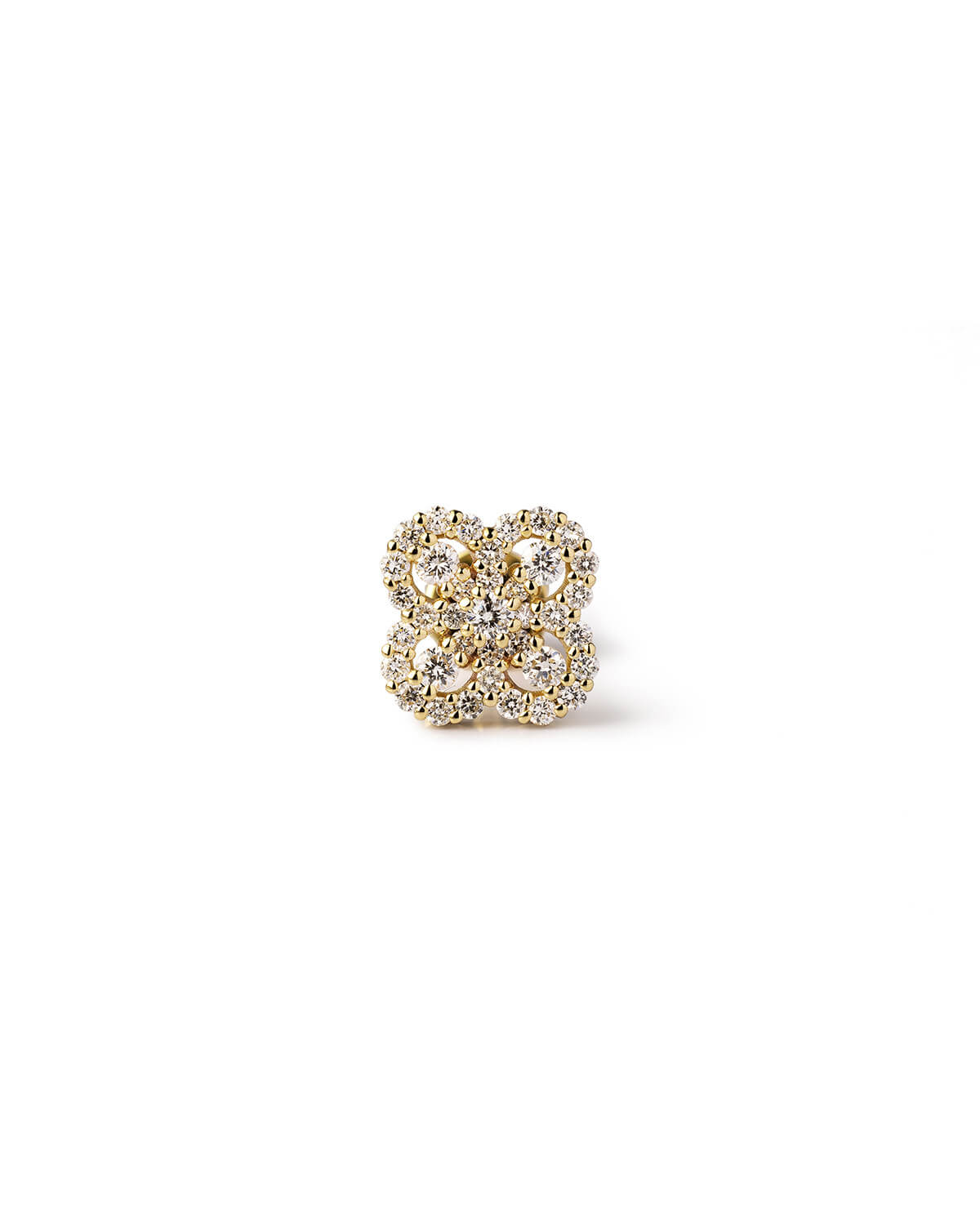 Fiorenne Petal Lab Diamond Stud Earrings