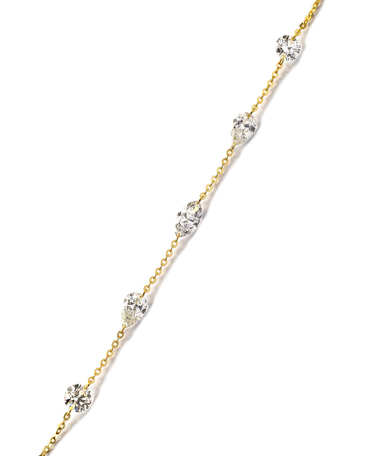 Avelisse Mixed Cut Lab Diamond Hand Chain