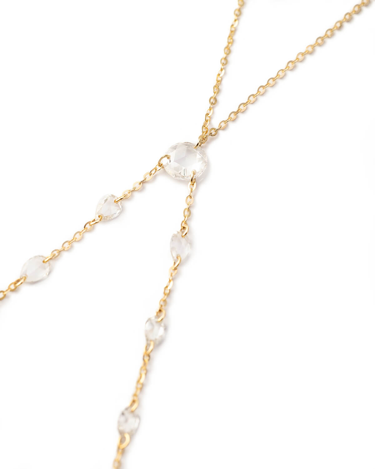 Orelisse Rose Cut Lab Diamond Hand Chain
