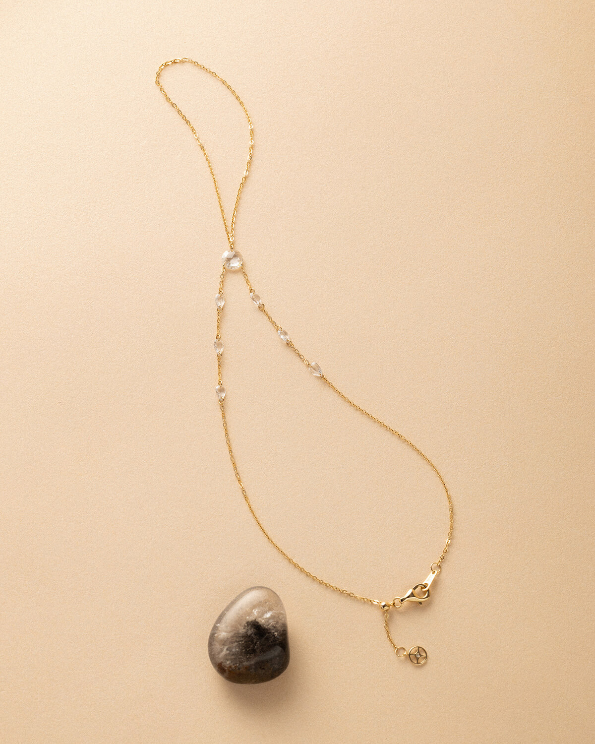 Orelisse Rose Cut Lab Diamond Hand Chain