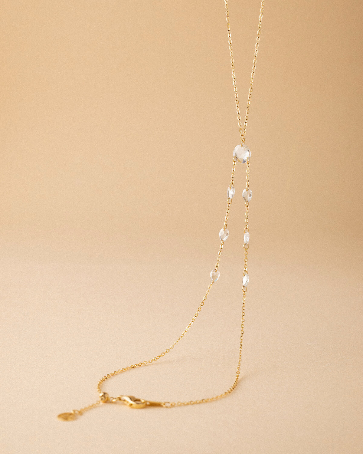 Orelisse Rose Cut Lab Diamond Hand Chain