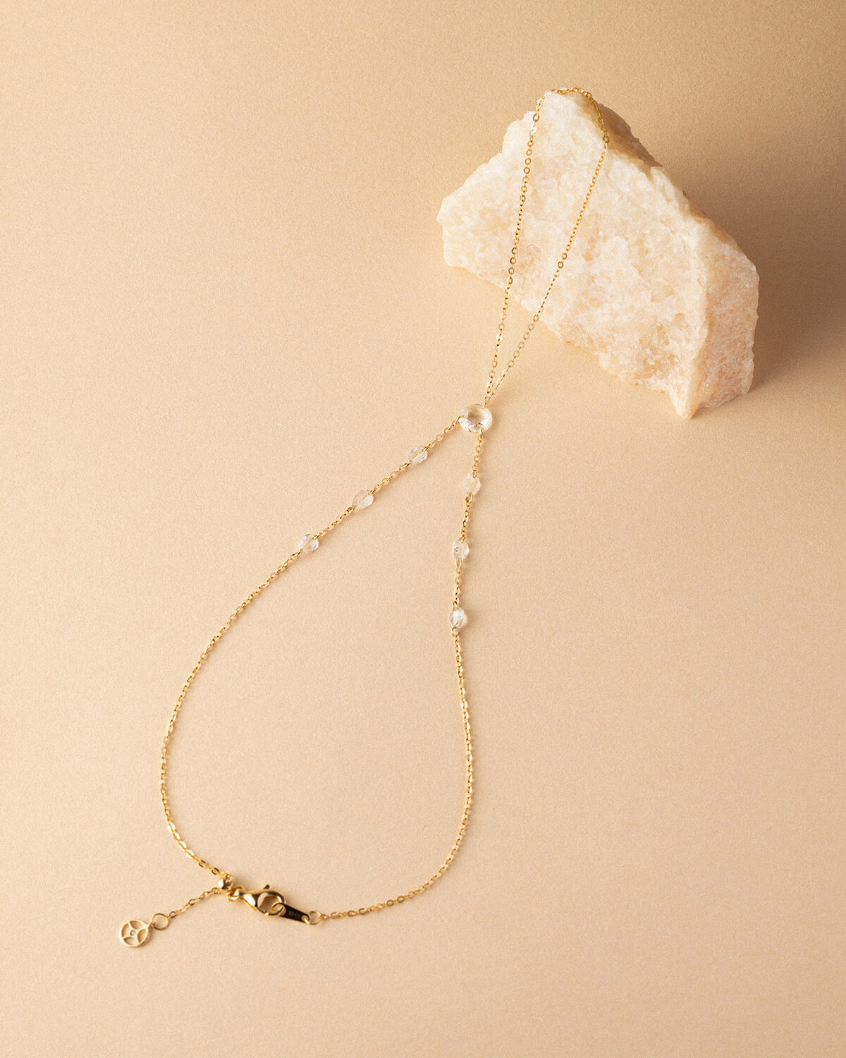 Orelisse Rose Cut Lab Diamond Hand Chain