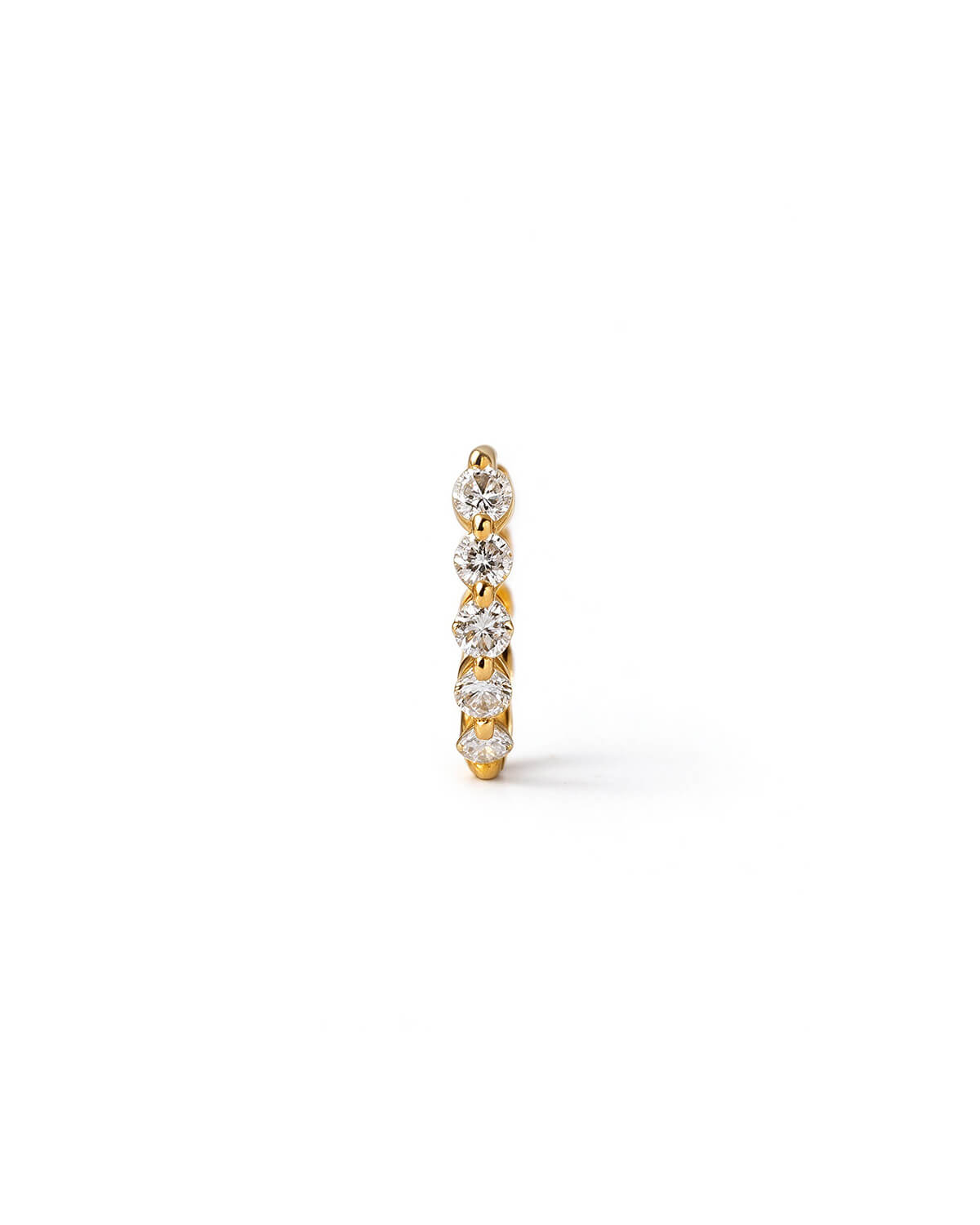 Zorevia Round Lab Diamond Hoop Earrings
