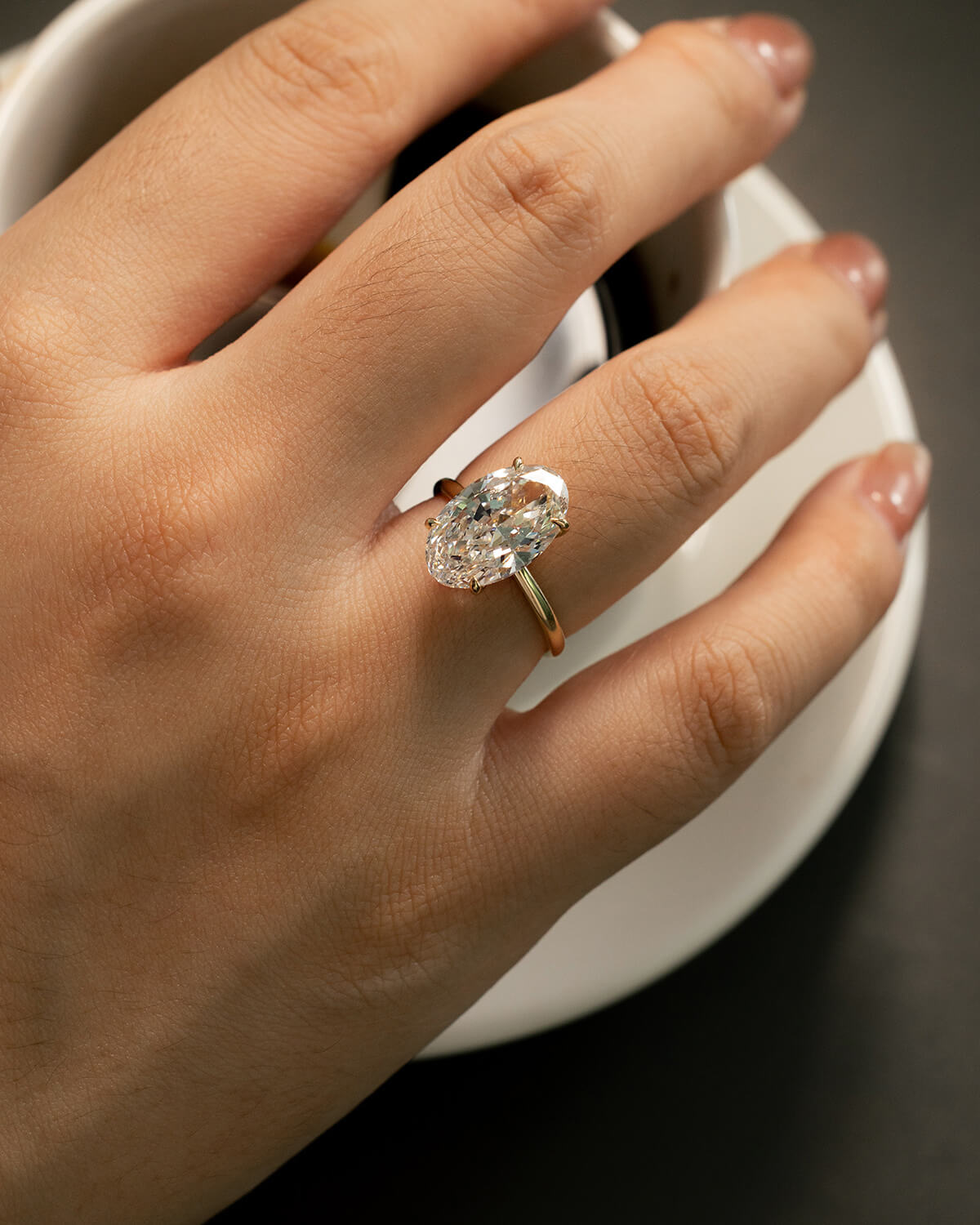 Velmora 5 Carat Oval Lab Diamond Ring