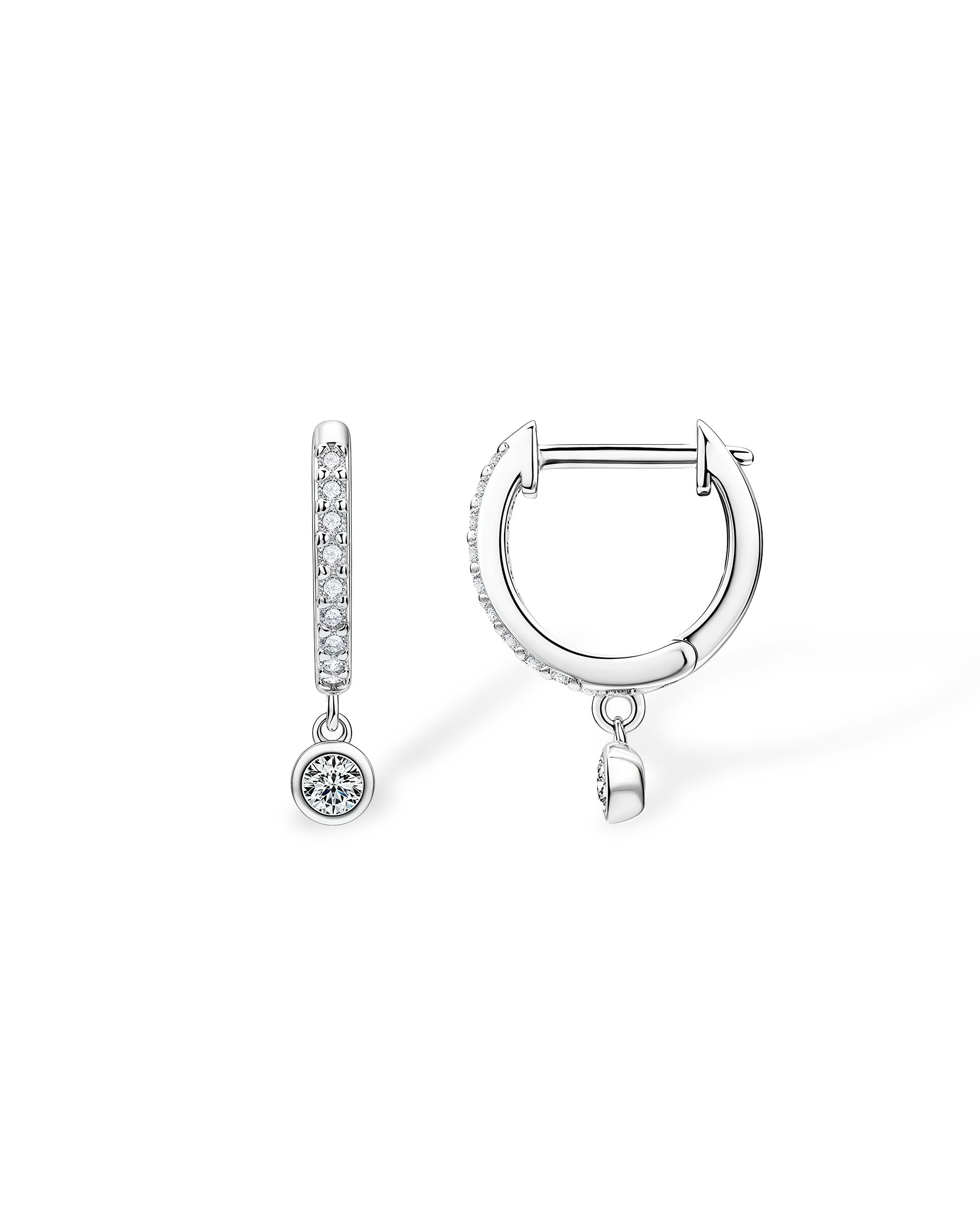 Liberty Orbit- Full Pavé Hoop Earrings