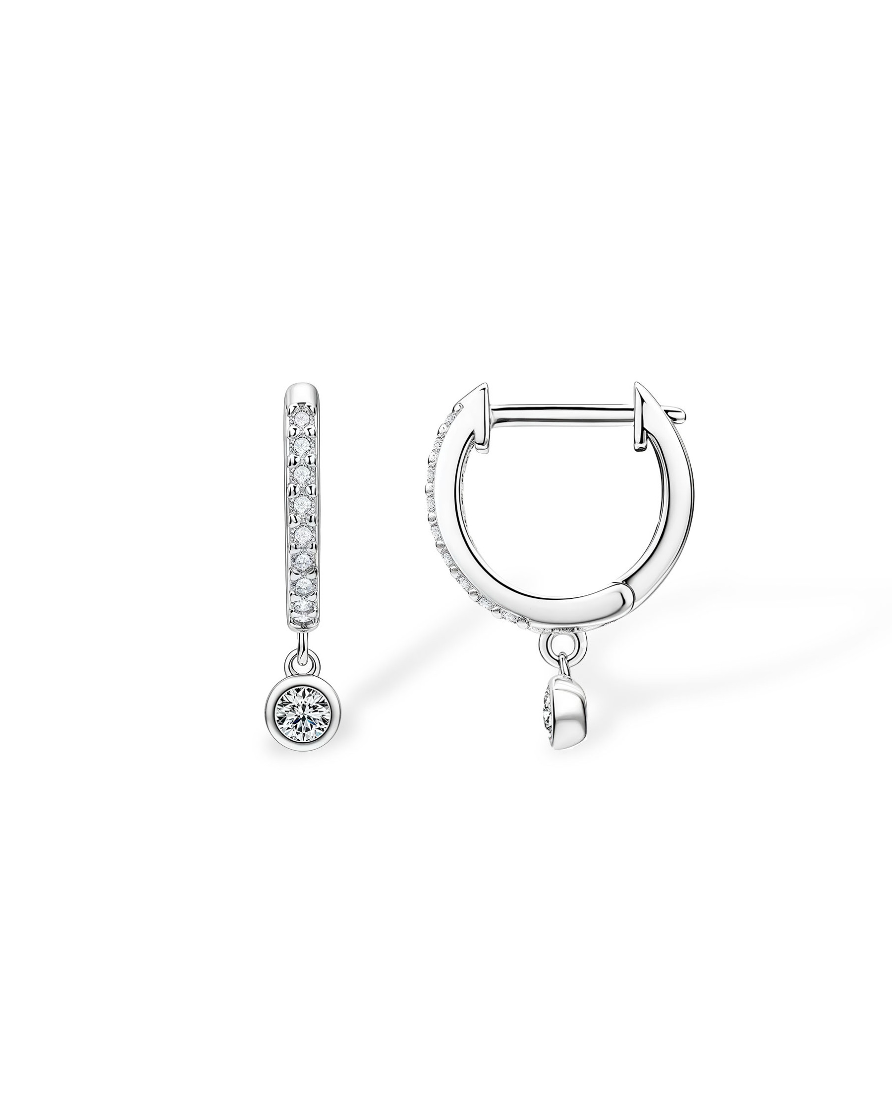 Liberty Orbit- Full Pavé Hoop Earrings