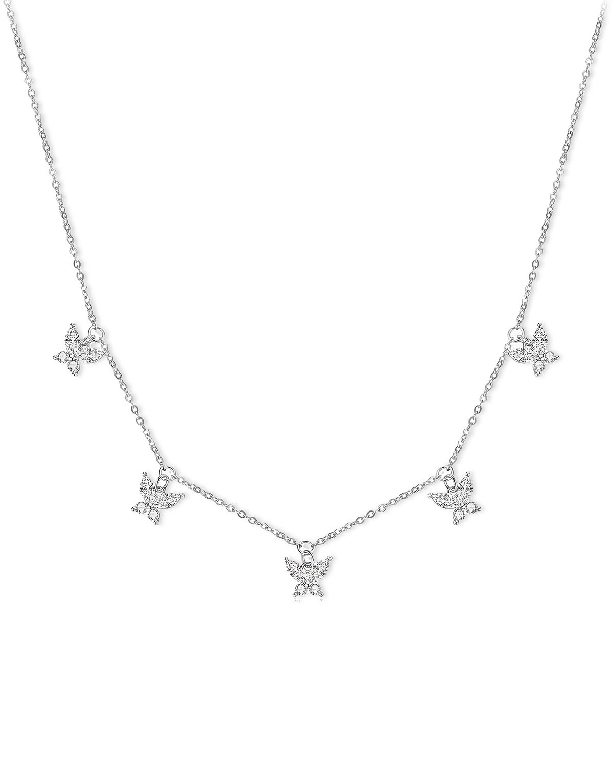 Liberty Wing-Diamond Butterfly Necklace