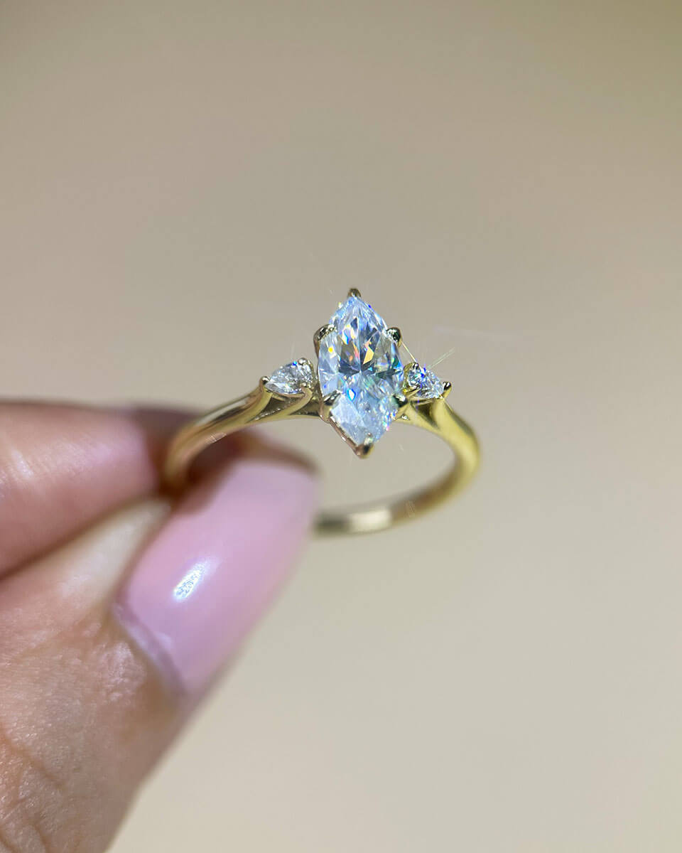 Marquise Diamond Rings – Stackable Set for a Timeless Look-Opreshyne