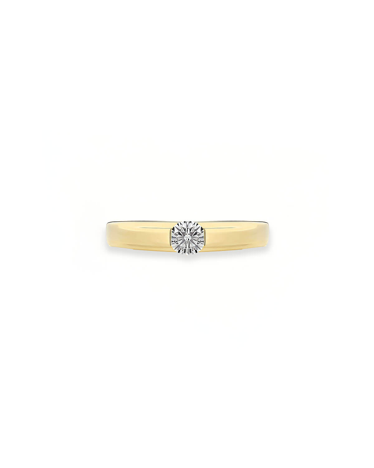 Diamond Promise Ring | Minimalist Solitaire Design for Couples