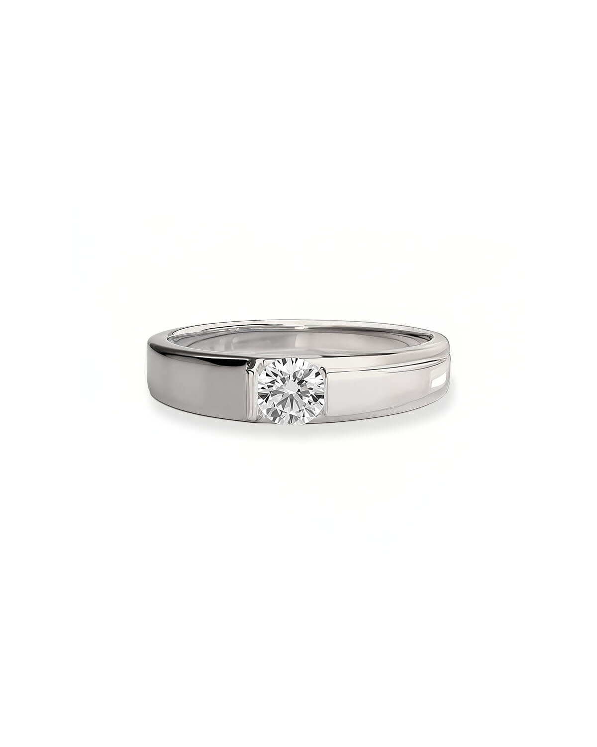Liora Embrace – Minimalist Solitaire Diamond Ring