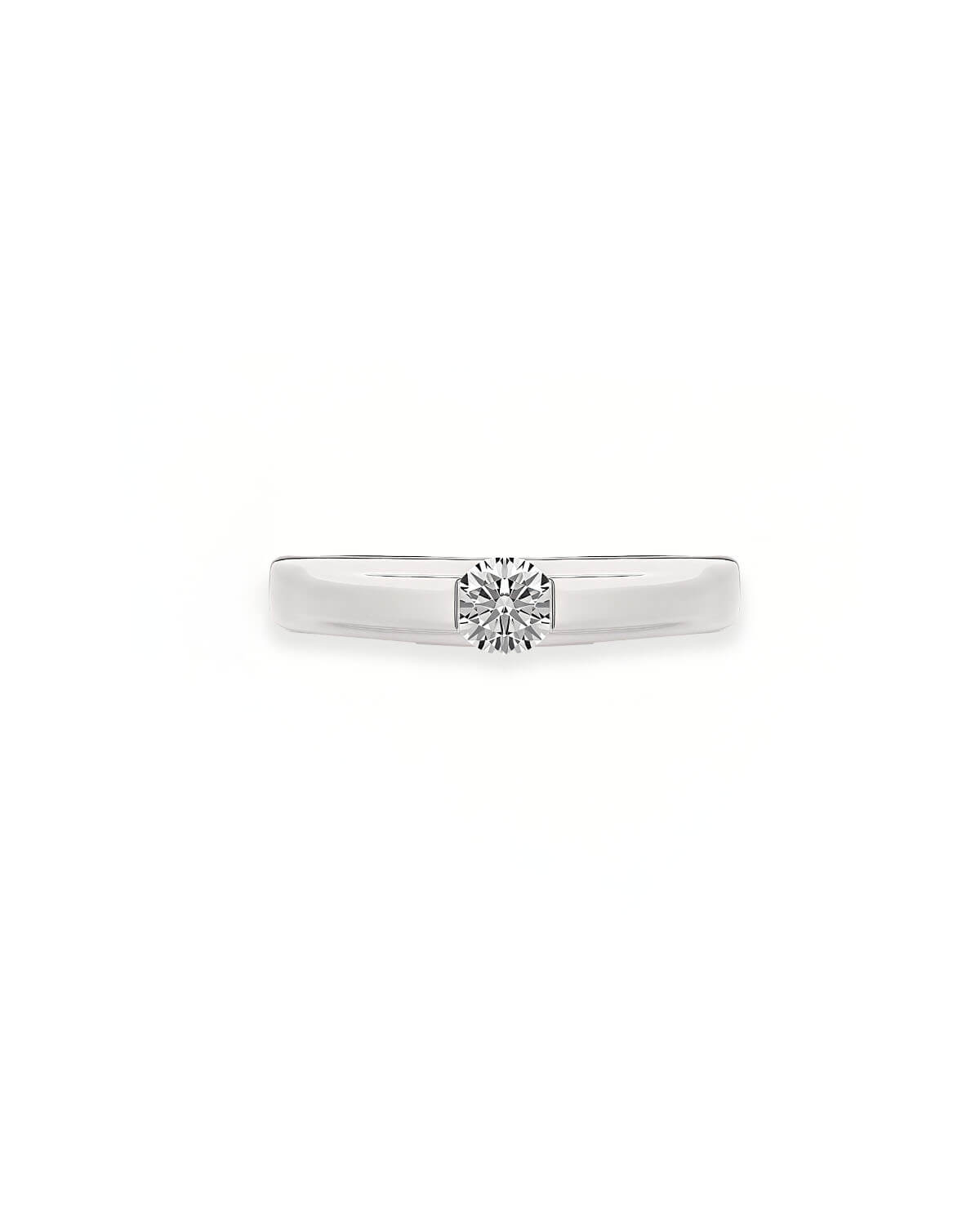 Liora Embrace – Minimalist Solitaire Diamond Ring