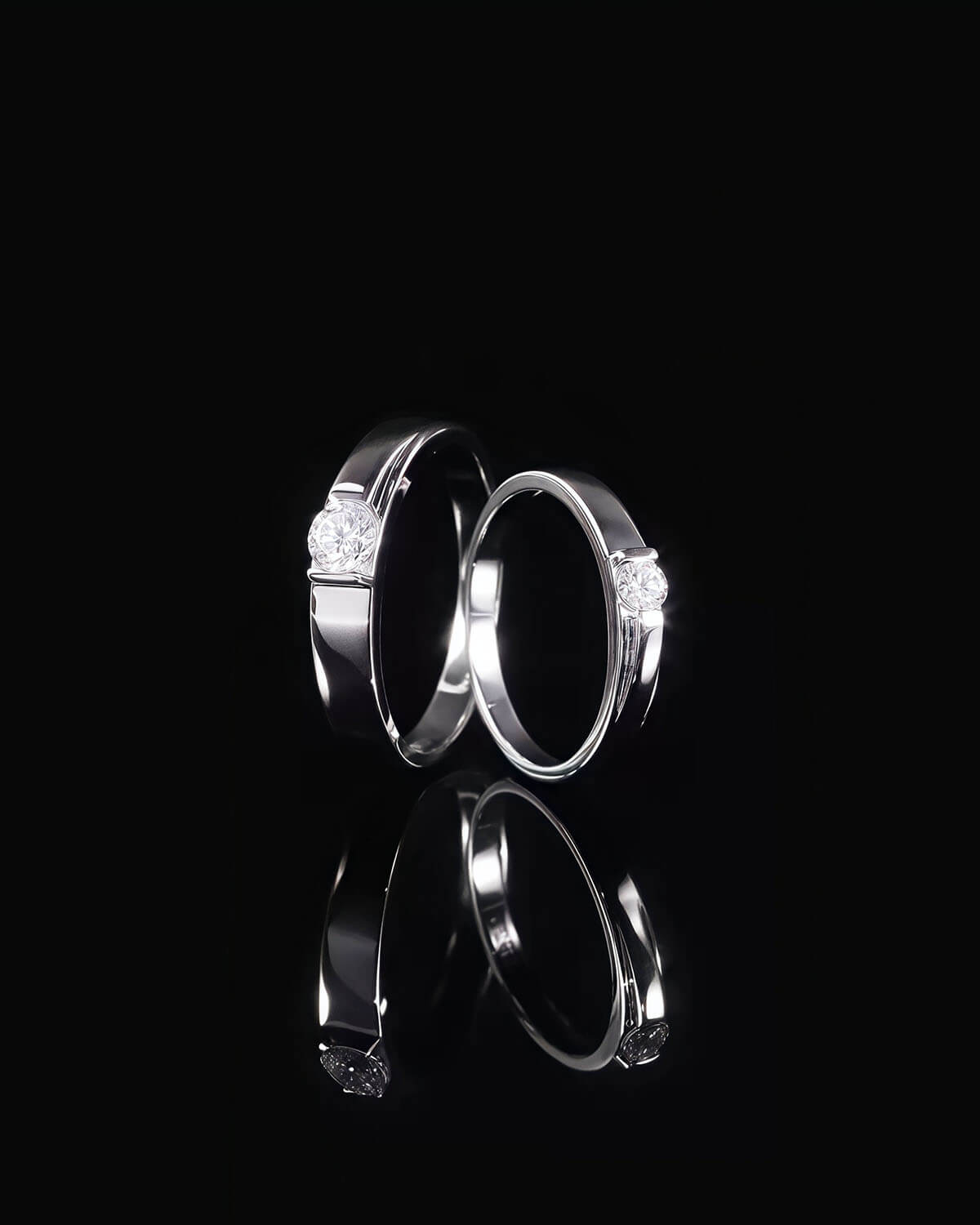 Liora Embrace – Minimalist Solitaire Diamond Ring