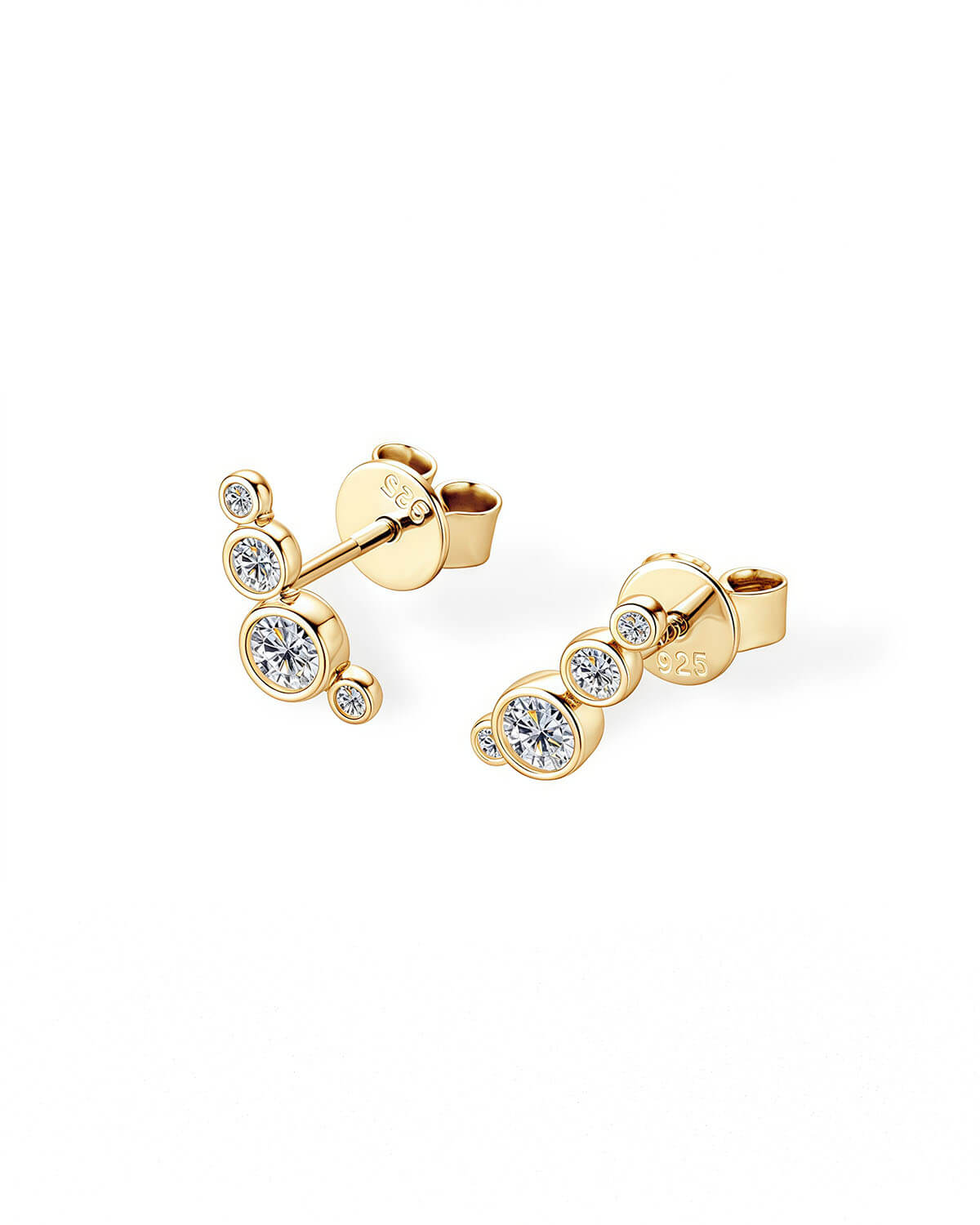 Moissanite Stud Earrings – Four Diamonds Brilliance-Opreshyne