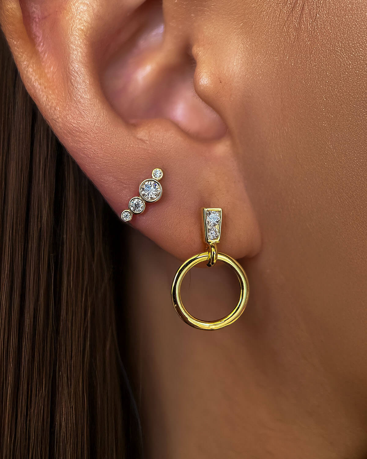Moissanite Stud Earrings – Four Diamonds Brilliance-Opreshyne