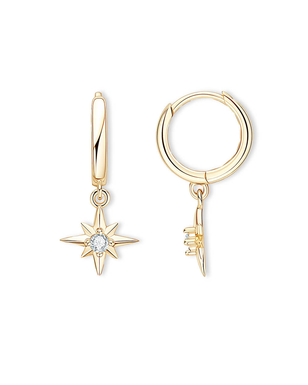 Nova Octa - Star Charm Earrings-Opreshyne