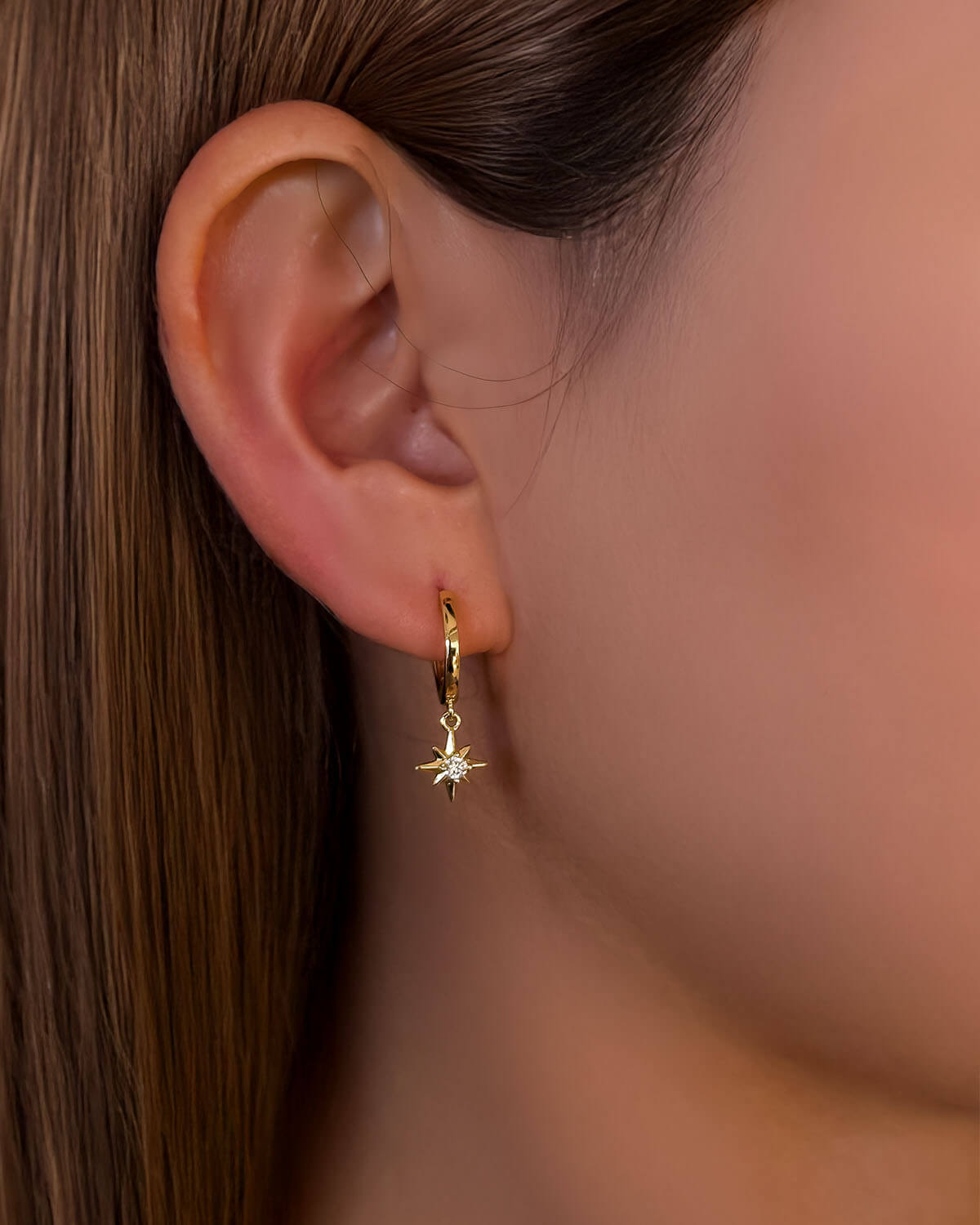 Nova Octa - Star Charm Earrings-Opreshyne