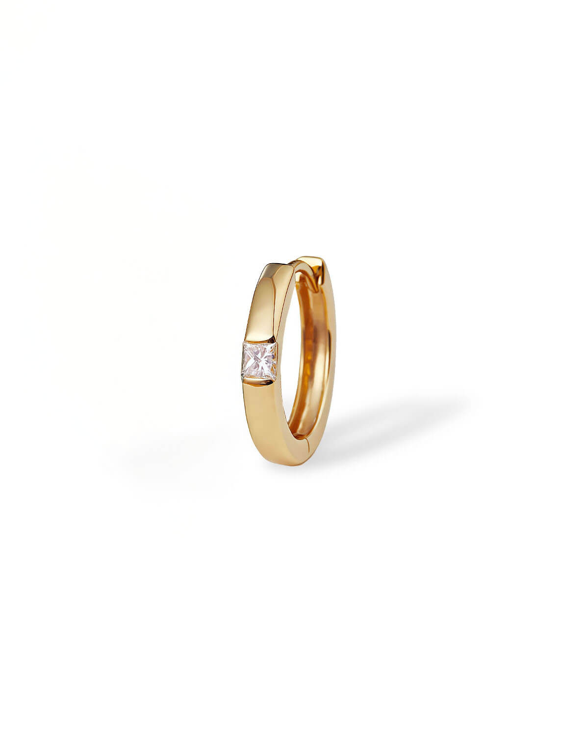 Astra Square – Princess Cut Diamond Hoop Earrings