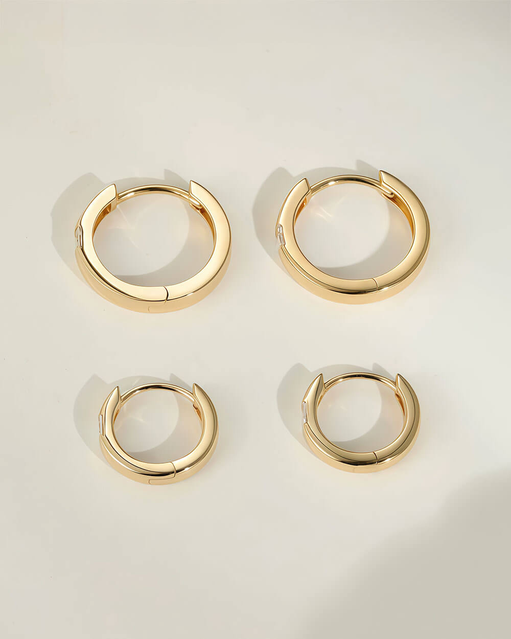 Astra Square – Princess Cut Diamond Hoop Earrings