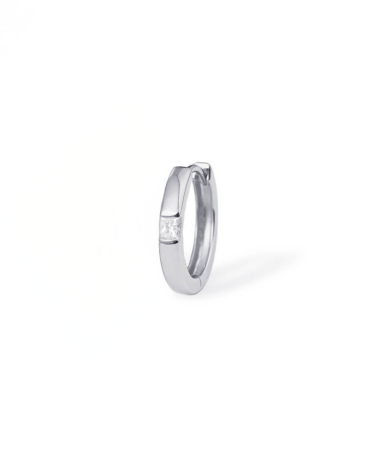 Astra Square – Princess Cut Diamond Hoop Earrings