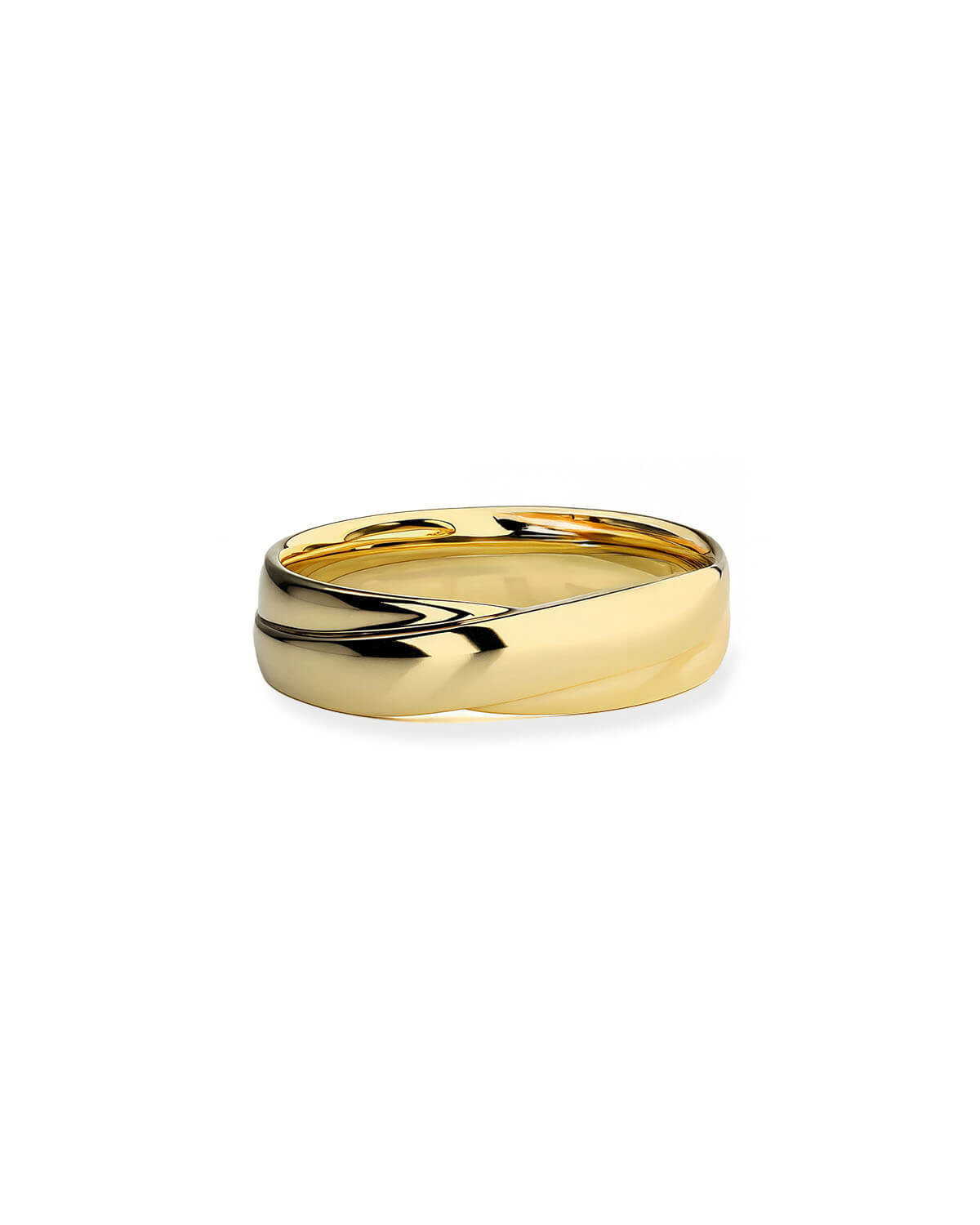 Interlace Glow – Crisscross Couple Rings